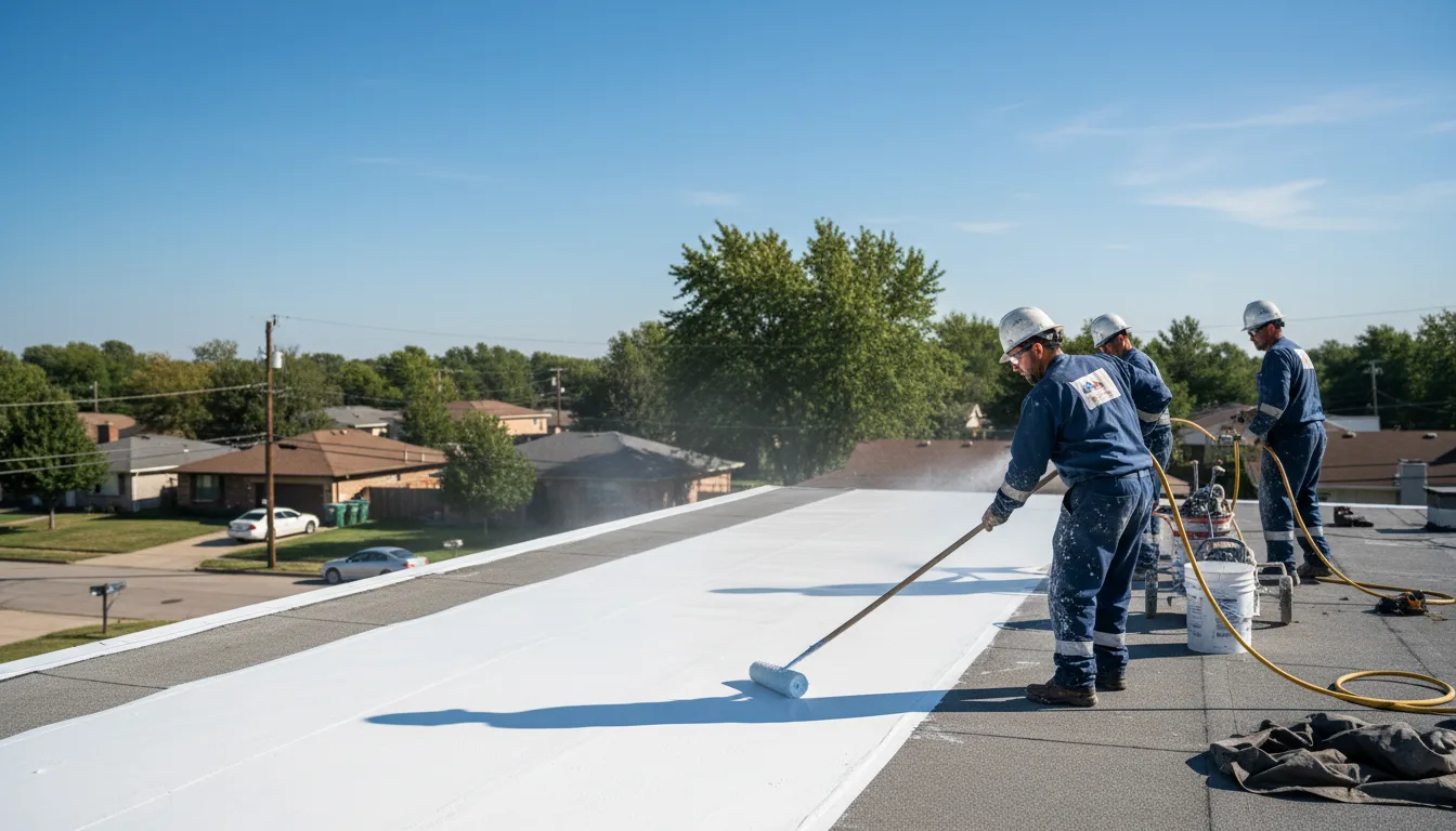 Commercial roof coating in Gilboa, WV near me